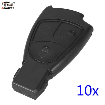 

DANDKEY 10x 3 Buttons Remote Key Case Cover For Mercedes Benz B C E ML S CLK CL C180 1998-2004 W202 Fob Replacements