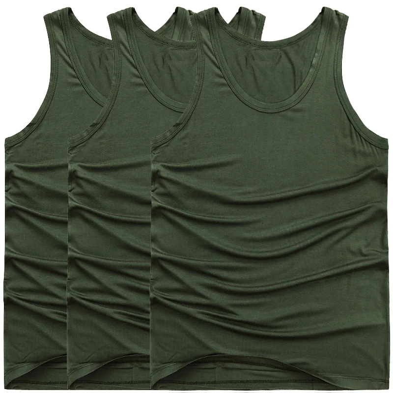 

3 pc/lot Men Casual Undershirts Cotton Slim Fit Man Bodybuilding Fitness Male Bottoming Underwear in Men's Undershirts 6XL
