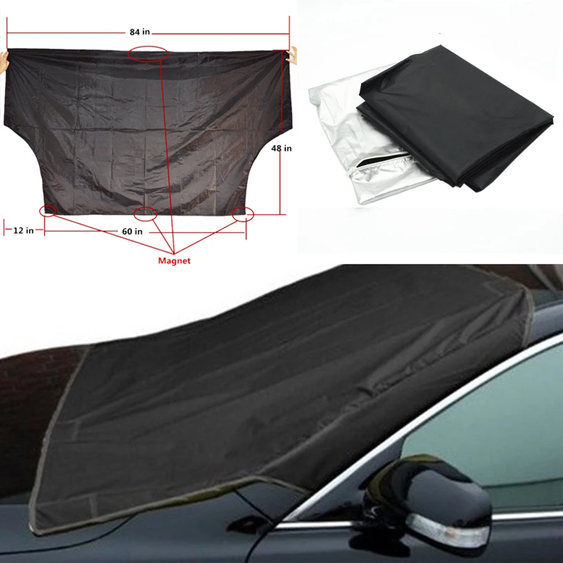 Polyester Waterproof Car Snow Protect Cover Windshield Ice Sun