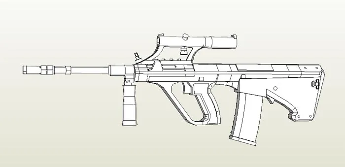 Джедай выживания Steyr Aug винтовка бумажная модель оружия огнестрельное оружие 3D ручные игрушки для рисования