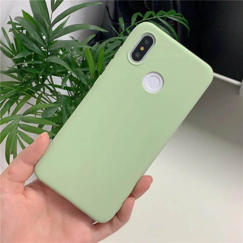 Милый силиконовый чехол для телефона для Xiaomi mi A2 lite Red mi 5 Plus 4A 5A 6A 7 7A Go K20 Примечание 5 6 7 Pro 4X4 чехол Карамельный цвет чехол Capa - Цвет: Mint Green