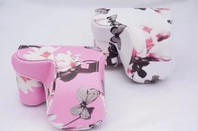 Butterfly leather Camera Bag Case Cover for Sony A6000 A6300 Camera bag