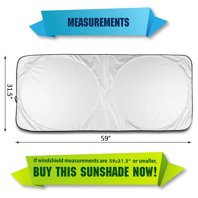 Silver Coating SUV All-Around Protective Cover Auto Sunshade for Summer Car Windshield/Side Windows Sunlight UV Reflector