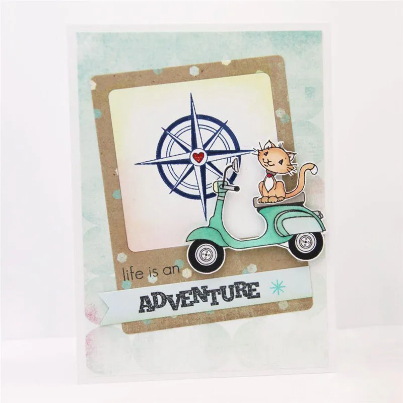 GJCrafts Polaroid Journal Dies металлический Скрапбукинг для изготовления карт тиснение