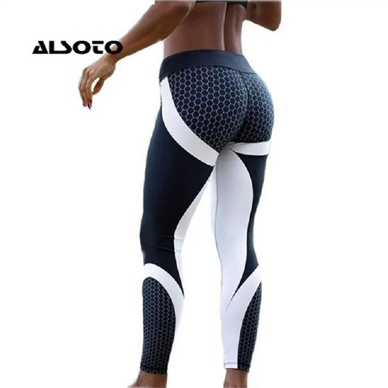 

Women Printed Yoga Pants Women Push Up Sport Leggings Professional Running Leggins Sport Fitness Tights Trousers