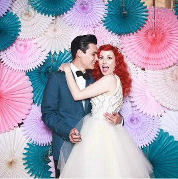 

8 Inch 20cm 20pcs/lot Tissue Paper Fan Decoration Wedding Decorations Wedding Backdrops Birthday Decoracion Fiestas