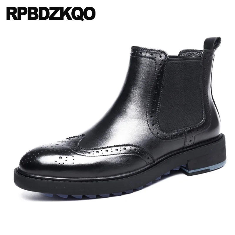 Dress Thick Soled Designer Shoes Men High Quality Square Toe Wedding