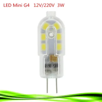 

Mini G4 LED Light 3W 6W AC DC 12V 220V SMD 2835 Lampada Dimmable G9 Led Bulb Milky / Transparent Replace Halogen Lamp