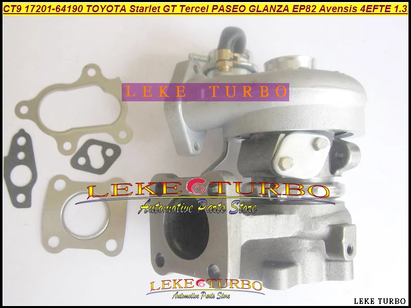 CT9 17201-64190 17201-55030 Turbo Turbocharger For TOYOTA Starlet GT Tercel EP82 EP91 97- Avensis CT 220 97-07 4EFTE (1)