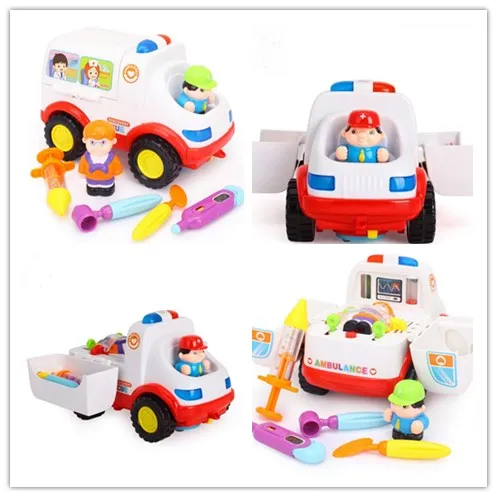

Hot Cars for Electronics Car Toys With Flashing Lights Fancy DIY Toy cars Intelligent ambulance car for christmas gift