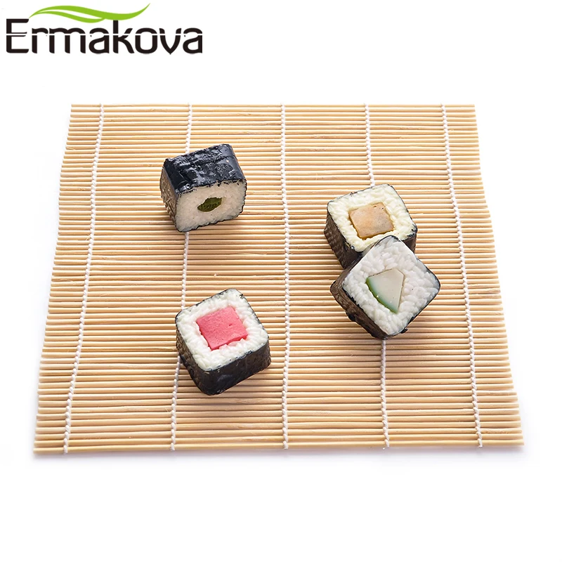 

ERMAKOVA Sushi Rolling Mat Making Mat Sushi Bamboo Rolling Mat Bamboo Sushi Mat Maker Japanese Food Seaweed Nori Sushi Tool