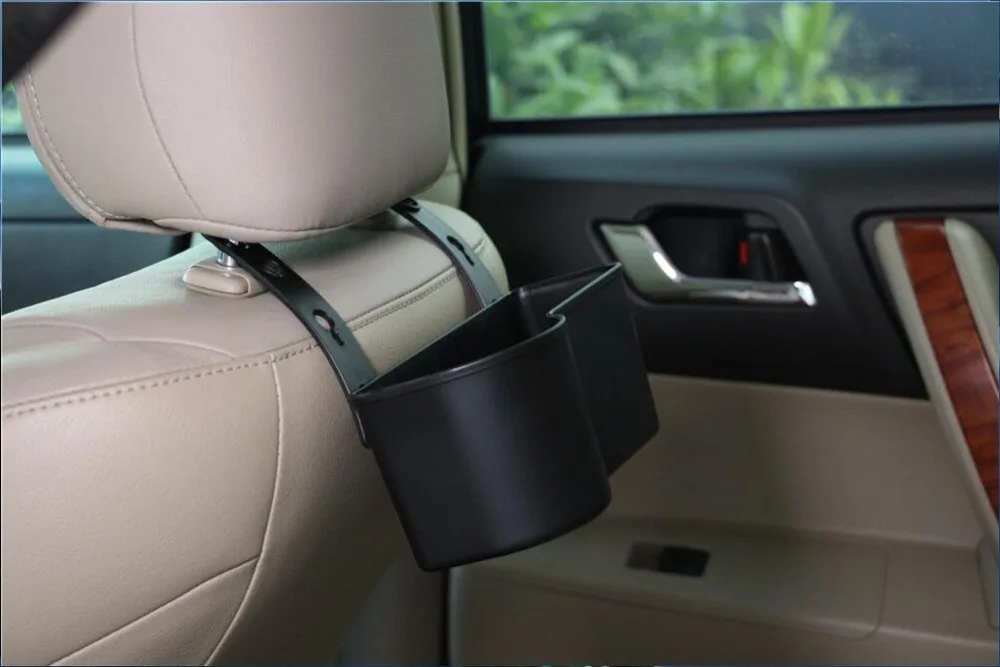 

Car Headrest Seat Back Mount Organizer CupDrink Holder Storage Box For Toyota Camry RAV4 Corolla Honda Fit Accord Civic CR-V