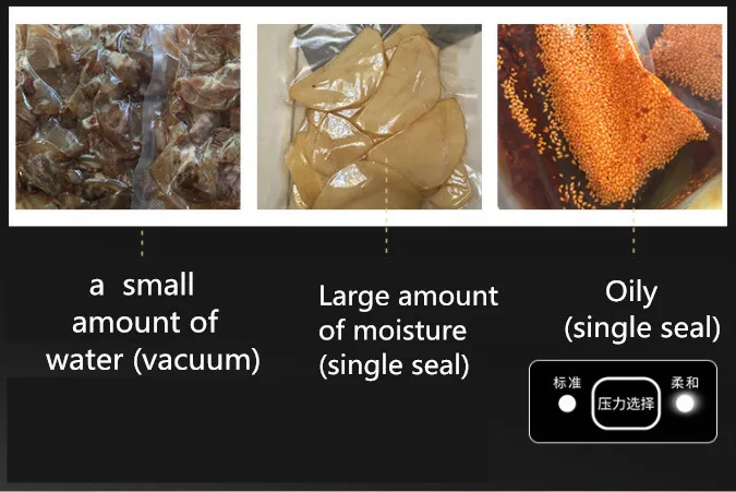 220 В 110 В Влажная и сухая пищевая вакуумная упаковочная машина с английской ЖК-дисплеем и кухонной шкалой