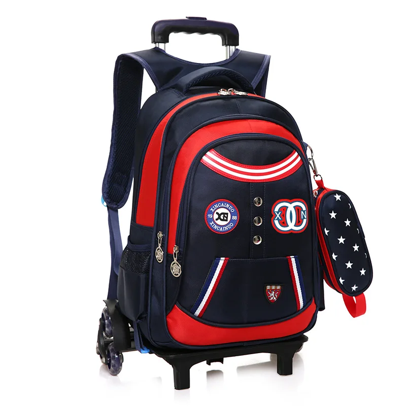 

Children School Bag Boys Kids Wheels Removable Trolley school Backpack Wheeled Bags Travel Bags Child School Backpacks mochilas