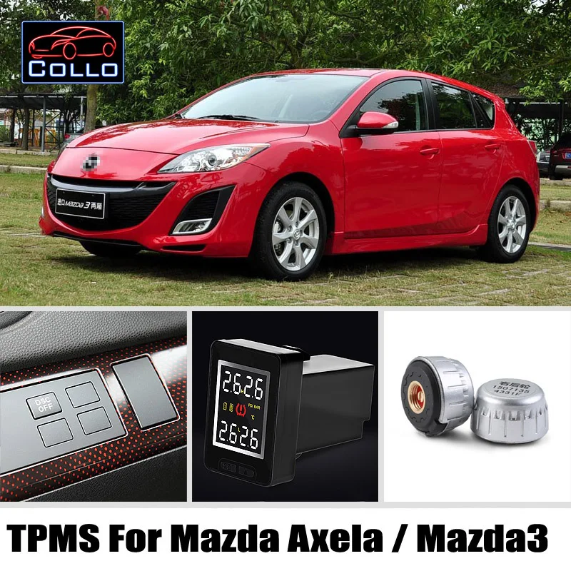 

Auto TPMS For TOYOTA Mazda 3 Mazda3 Axela / Tire Pressure Monitoring System Of External Sensors / Embedded Installation DIY Easy