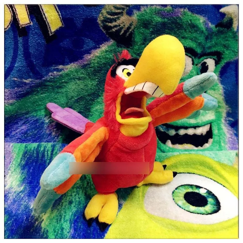 Original Aladdin Lago Parrot Bird Anime Plush Toy Doll Birthday Children Gift Limited Collection aladdin