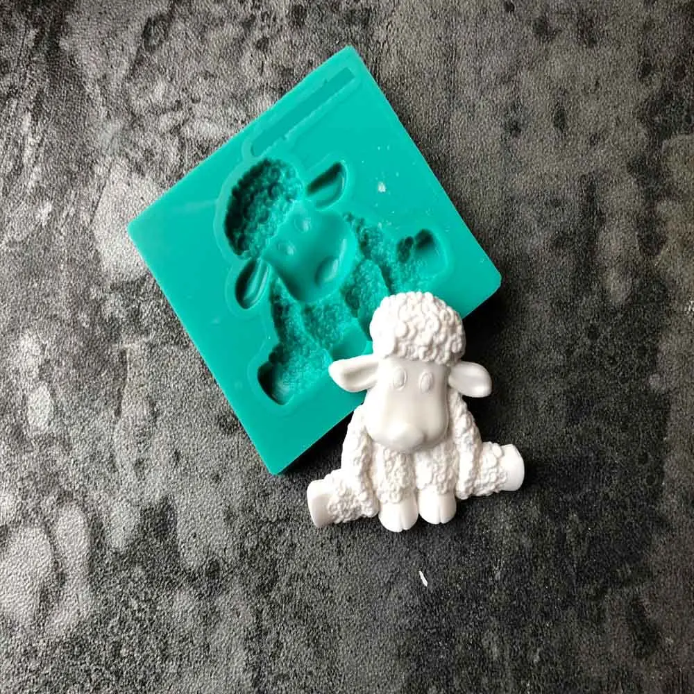 1 piece sheep silicone mold DIY fondant chocolate mold kitchen tool