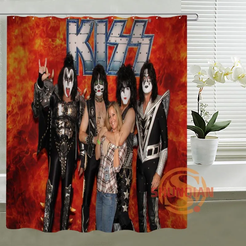 Kiss Band горячая Распродажа занавески для душа индивидуальный дизайн ваш
