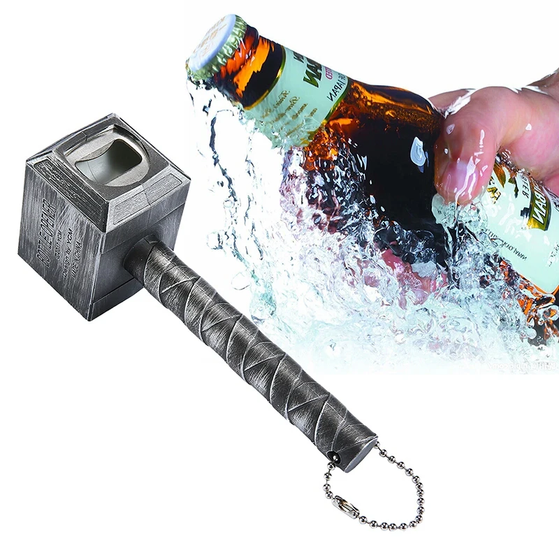Kitchen Gadgets 2018 New Beer Bottle Opener Hammer Shaped Bottle Opener Wine Corkscrew Beverage Wrench Fashion Bar Party Tools (7)