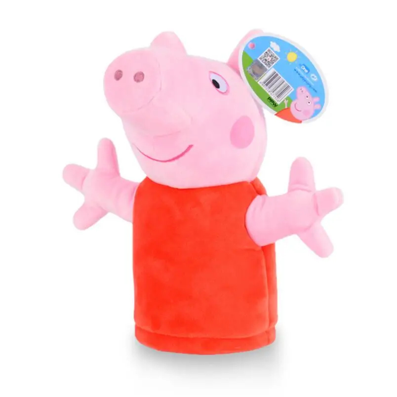 Горячая Распродажа оригинальные Peppa Pig плюшевые марионетки Peppa Джордж семья палец кукла родитель-детская игра плюшевые куклы Детская игрушка 1 шт - Цвет: 02