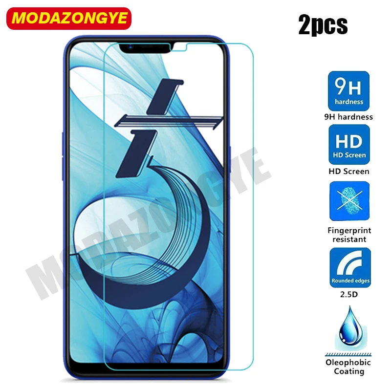 2pcs Tempered Glass Oppo AX5 Screen Protector A X5 AX 5 CPH1851 OppoAX5 Protective Film 6.2" | Мобильные телефоны и
