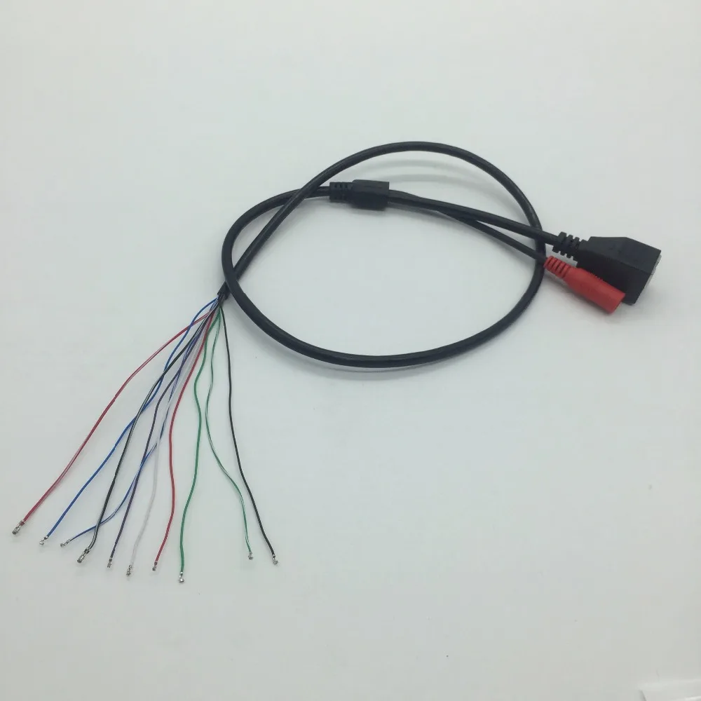 CCTV IP Сетевая камера PCB модуль видео кабель питания RJ45 Женский и DC Мужской