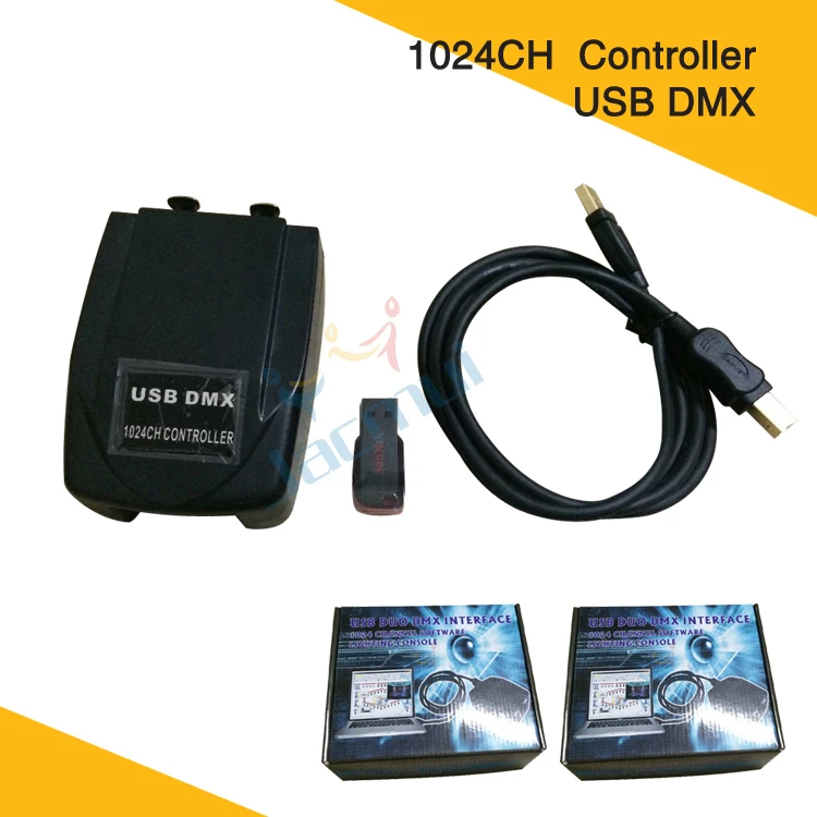 2 шт./лот Usb Dmx контроллер 5Pin Light Jockey программное обеспечение Dj 1024 Chs интерфейс