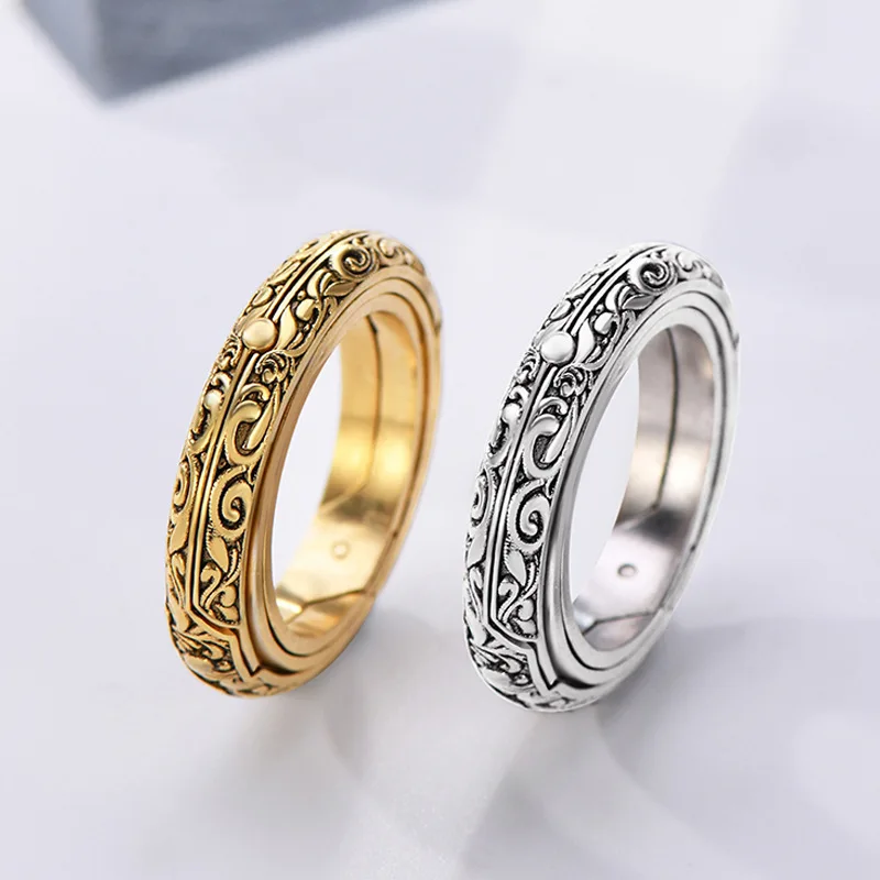 Astronomical Sphere Ball Ring Open Locket Cosmic Finger Ring for Women Men Gold/Sliver Couple Lover Jewelry Accessories