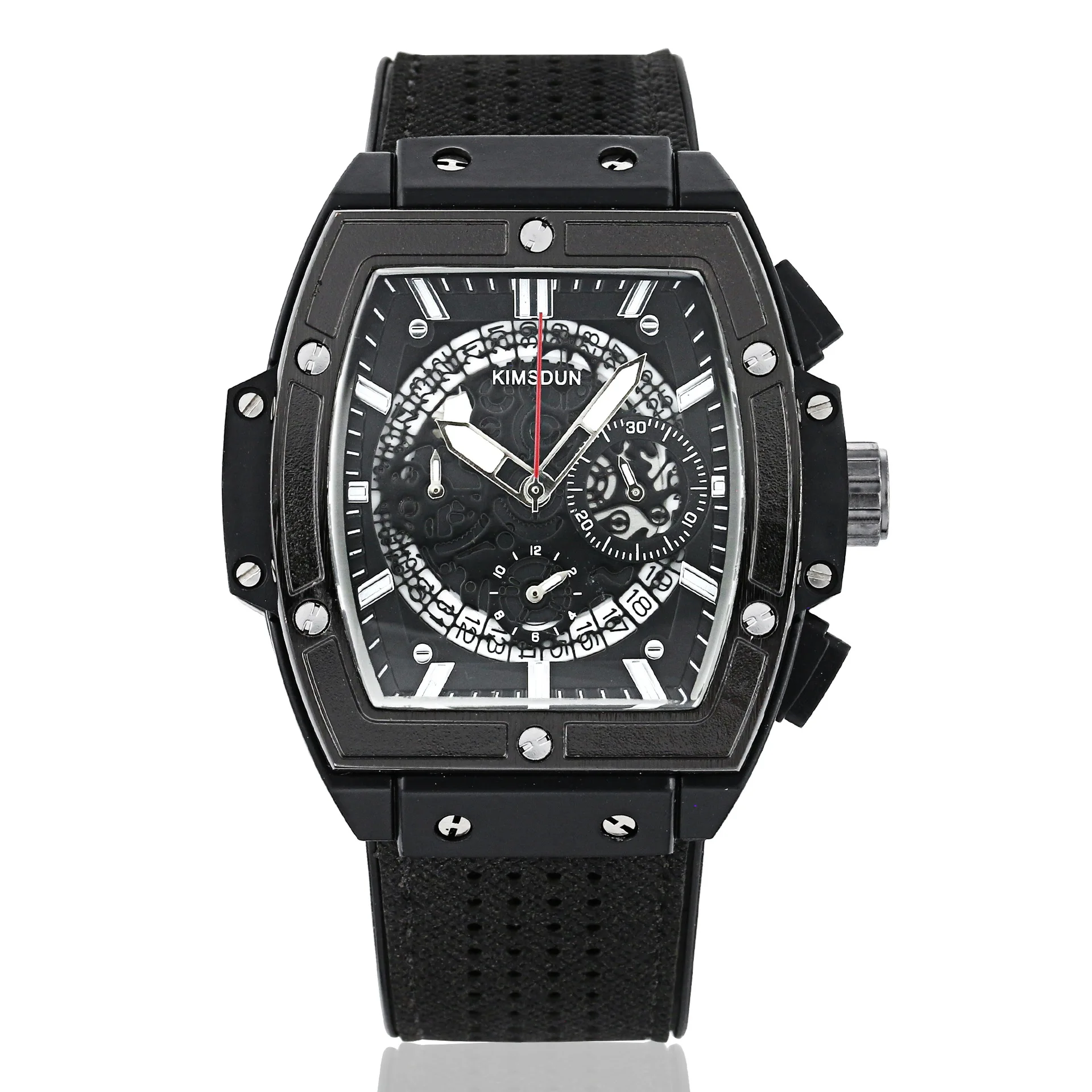 

Men's watch hot style brand fashionable waterproof multi-functional sports timing wine barrel quartz watches