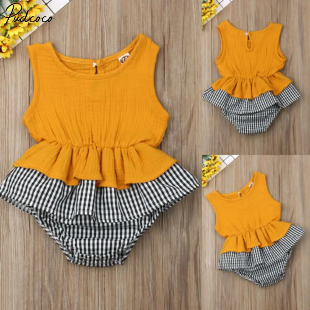 

Us Stock Newborn Baby Girl Clothes Ruffle Summer Romper Bodysuit Outfit Sunsuit Summer Romper Jumpsuit Playsuit Clothes Set