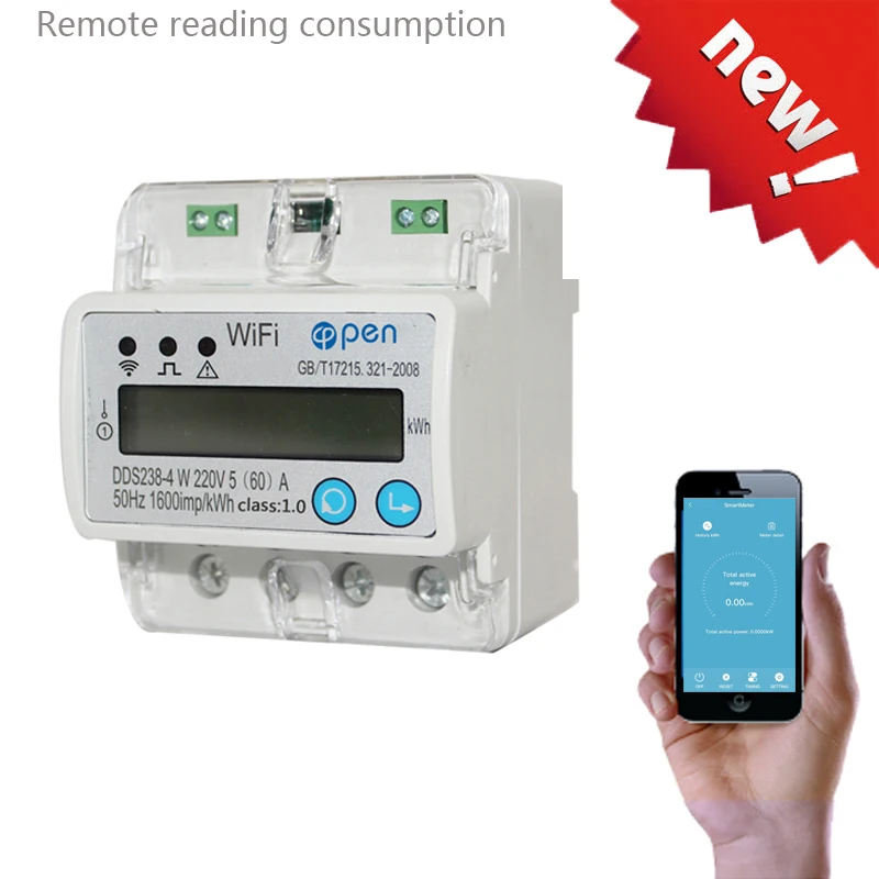 Interruptor de Controle Inteligente com Monitoramento de Energia Sobre e sob a Proteção Tensão para Casa Wi fi Remoto da Inteligente