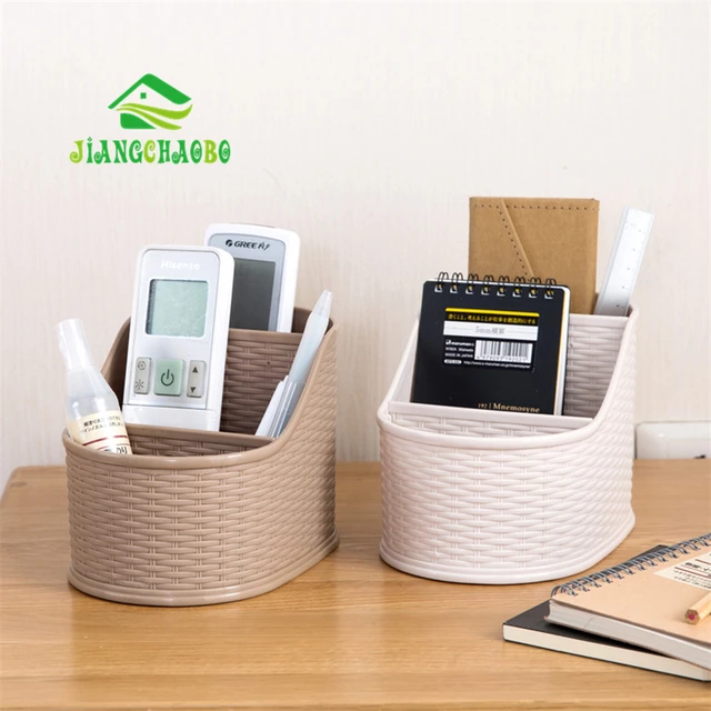 Jiangchaobo Bamboo Woven Coffee Table Remote Control Storage Box Jiangchaobo Bamboo Woven Coffee Table Remote Control Storage Box Desktop Cosmetics Finishing Bo Bathroom Dresser Vanity