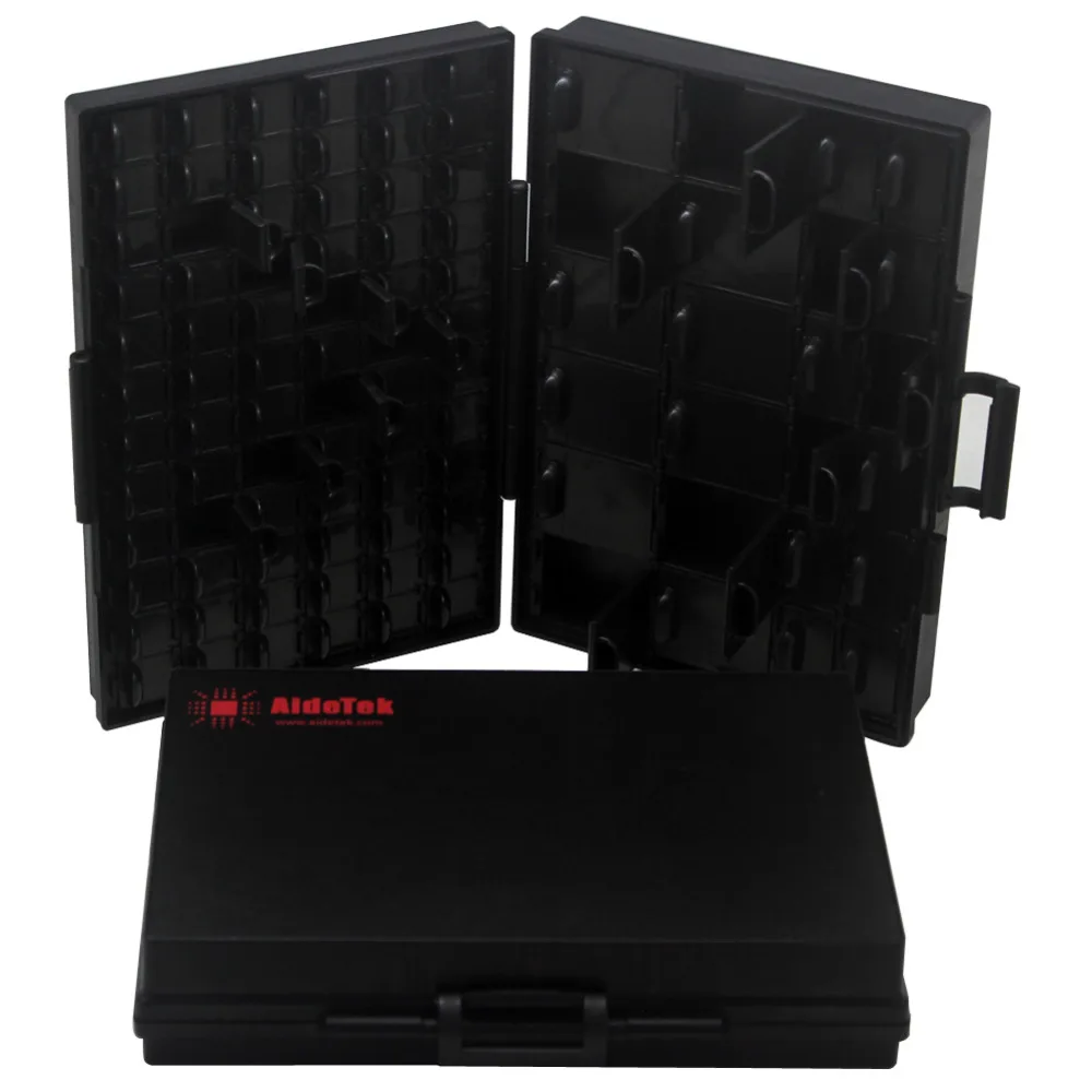AideTek SMD 스토리지 플라스틱 도구 상자 뚜껑, 정전기 방지 ESD 안전 인클로저, SMT IC 다이오드, BOX-ALL-96 ESD 구획, 2 유닛