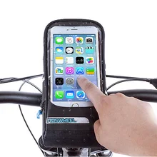 Велосипедный водонепроницаемый передний трубчатый мешок велосипедный держатель для телефона ПВХ 5,5 дюймов телефон сенсорный экран MTB Аксессуары для велосипедов руль сумки BG0087
