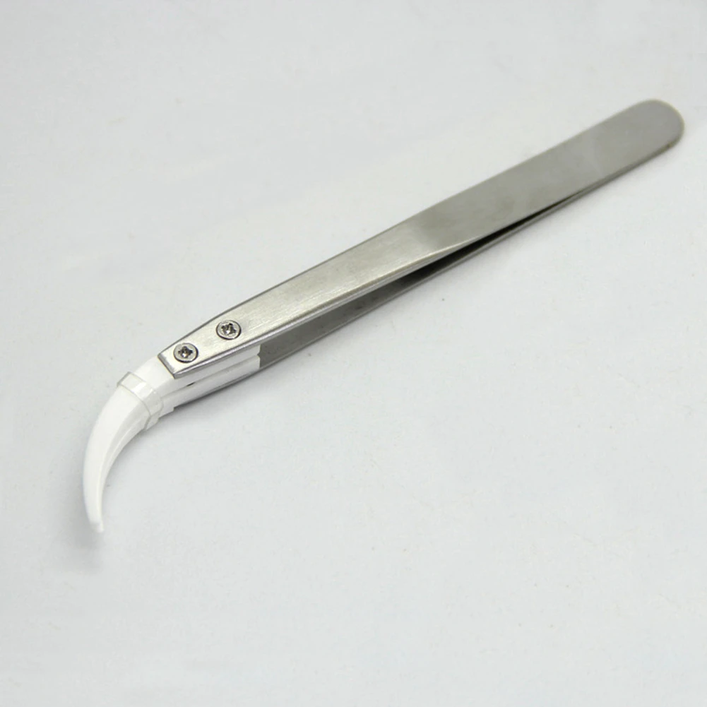 

Ceramic Tweezers Solid Multifunctional High Temperature Resistance Durable Electronic Repair Anti-Corrosion Curved Static-free