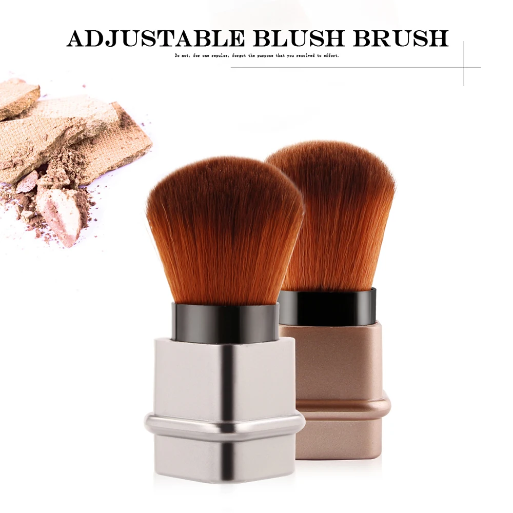 

Protable 1Pcs Retractable Brush Small Telescopic Brush Cosmetic Face Blusher Adjustable Powder Foundation Blush Brush for Travel