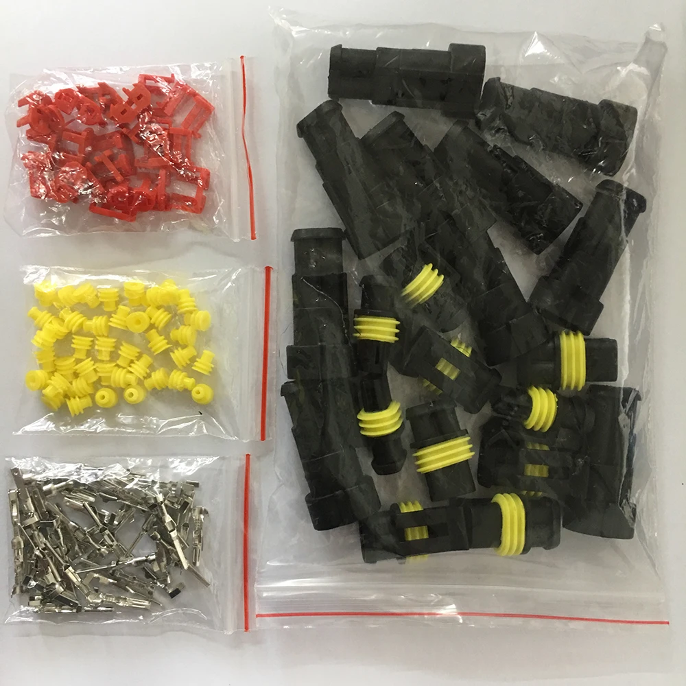 

Promotion! 10 Kit 2 Pin Way Waterproof Electrical Wire Connector Plug