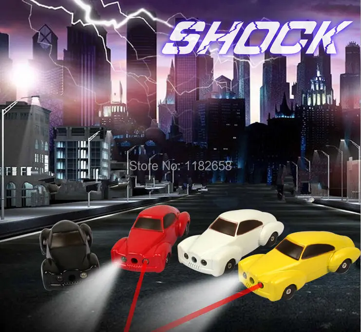 Creative Fashion Car Model Keychain Electric Shock...
