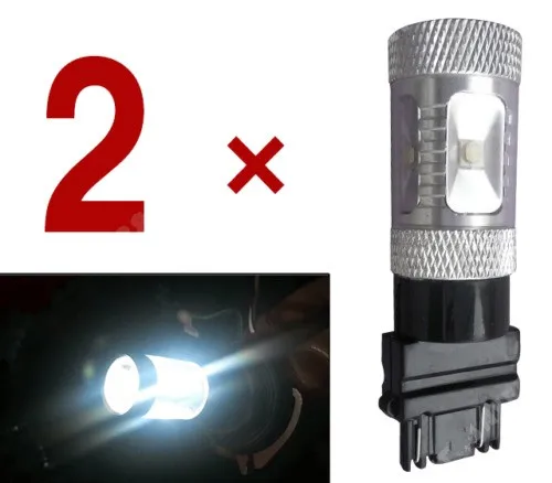 

2PCS White 3157 DRL 30W Daytime Running LED Light bulbs Lamps 4114 4157NA 3047