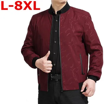 

new Plus size 9xl 8xl 6xl New 2018 Jacket Men Fashion Casual Loose Mens Jacket Sportswear Bomber Jacket Mens jackets and Coats