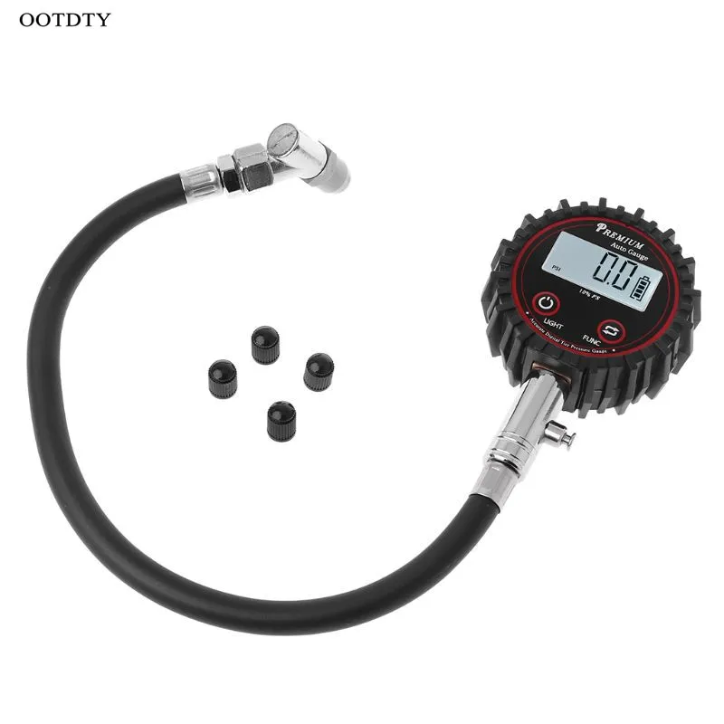 

LCD Display Digital Tire Air Pressure Gauge 200 PSI High Accuracy Barometers Monitoring Tools Tester for Car Motorcycle Bicycle