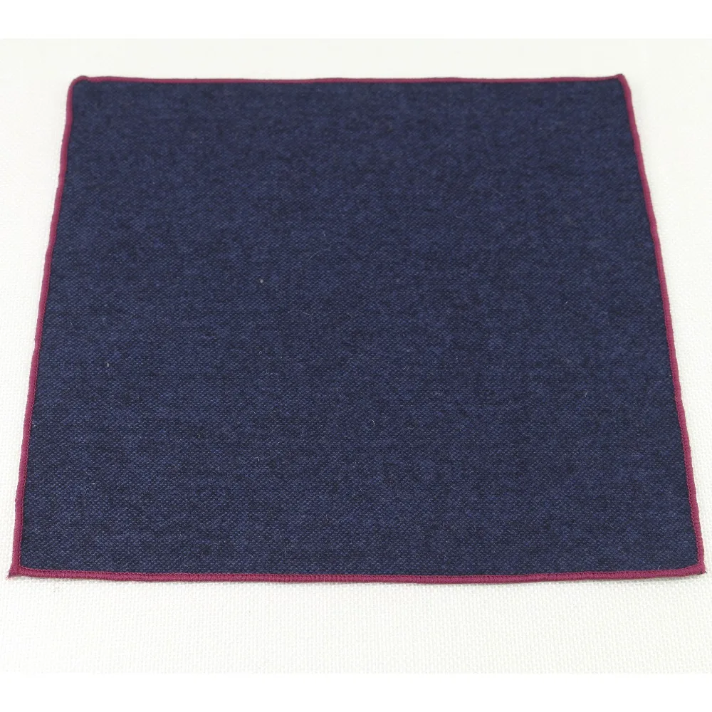 Vintage Wool Hankies Men's Pocket Square Handkerchiefs 23*23cm