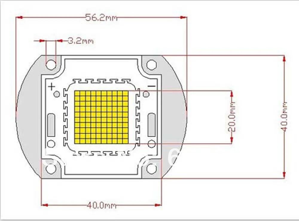50 Вт чип высокой мощности LED COB фиолетовый 395нм 400нм сушка ультрафиолетовая лампа