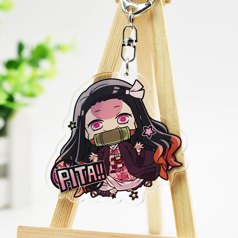 Аниме демон Slayer: Kimetsu no Yaiba брелки двусторонний брелок косплей акриловый кулон