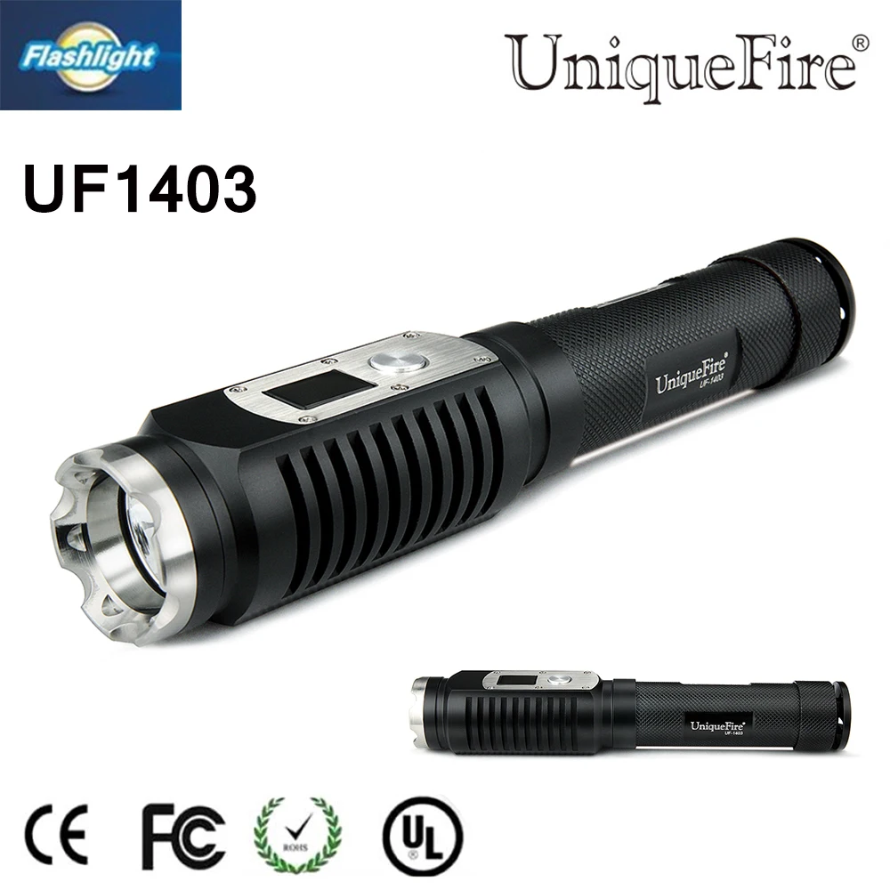 UniuqeFire Strong Light 1403 XM-L2 LED Flashlight 1200 Lumen Torch Waterproof Use 18650 Battery For Camping Free Shipping UniuqeFire Strong Light 1403 XM-L2 LED Flashlight 1200 Lumen Torch Waterproof Use 18650 Battery For Camping Free Shipping