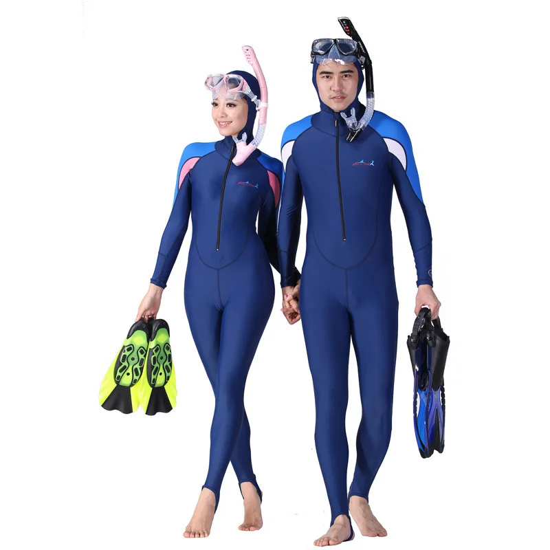 Spring Autumn Winter man and woman long-sleeve diving wetsuit sun protectn clothing-cap swimwear surfing CL39 |