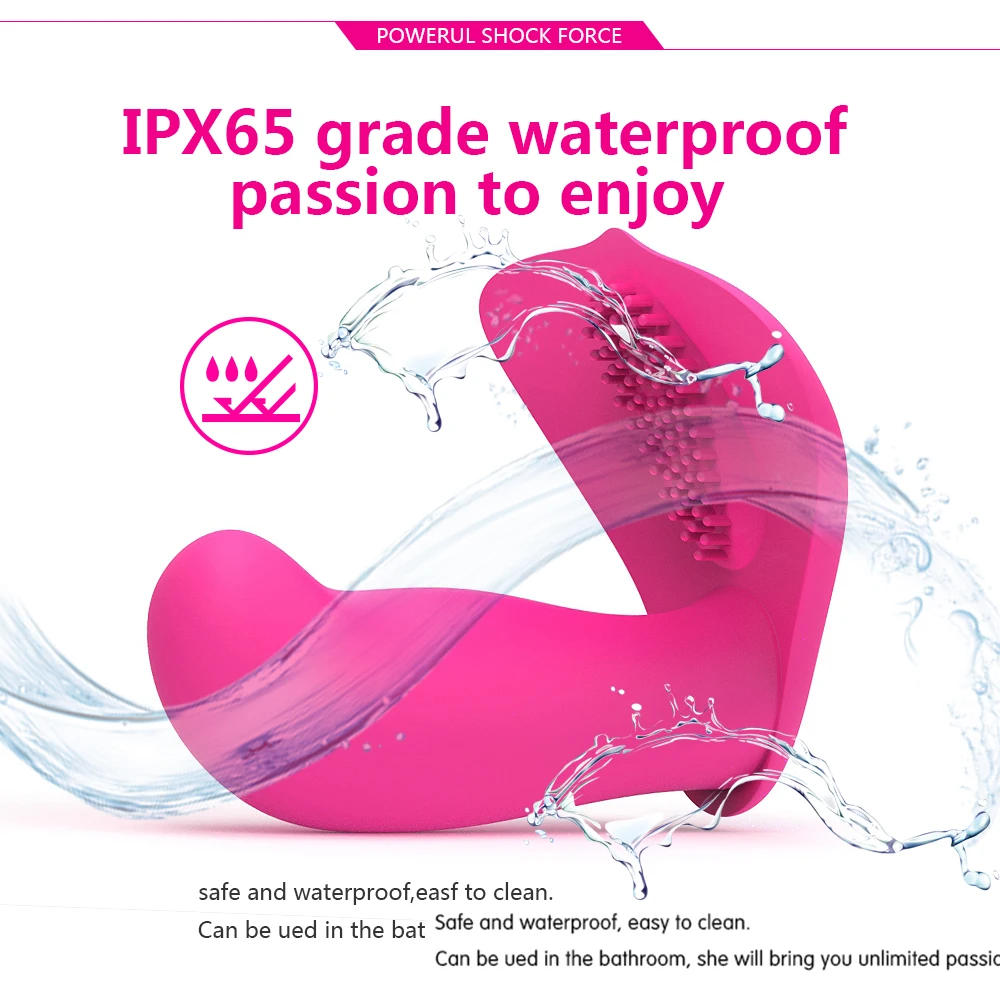 Waterproof Vibrator with Wireless Remote Control, 10 Speed Frequency Rechargeable Wireless Vibrator Sex Toys for Women