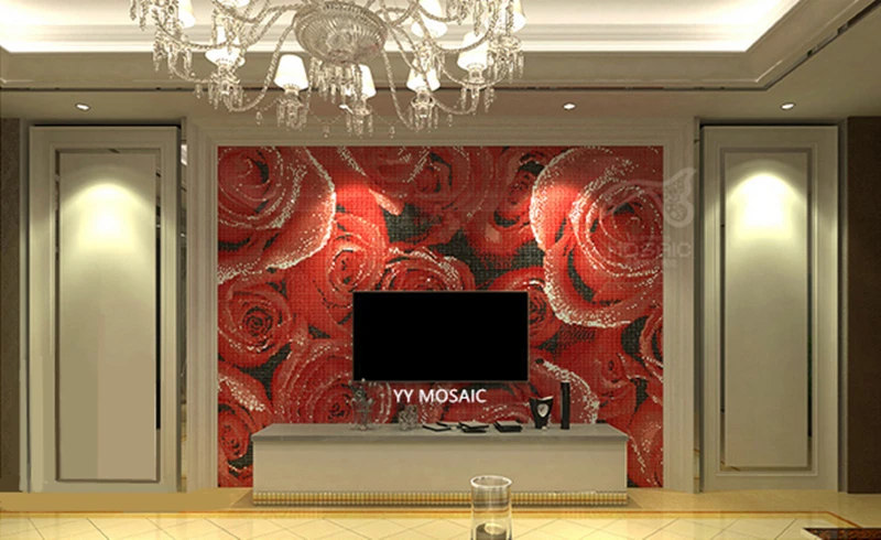 Bisazza-flower-red-rose-pattern-mosaic-glass-tile-picture-interior-design-parquet-mosaics-TV-background-wall (2)__