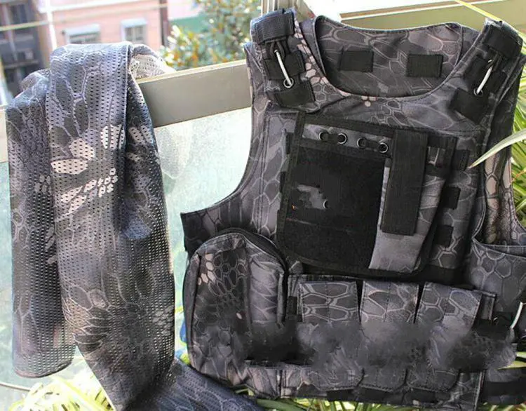 Military Outdoor Mango Camouflage Tactical Men 's Camouflage Molle Tactical Vest Stab - proof Vest