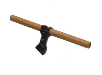 

high intensity pear wood straight flat fixed gear bike handlebar road fixie racing handle bar handwork advanced custom LOGO